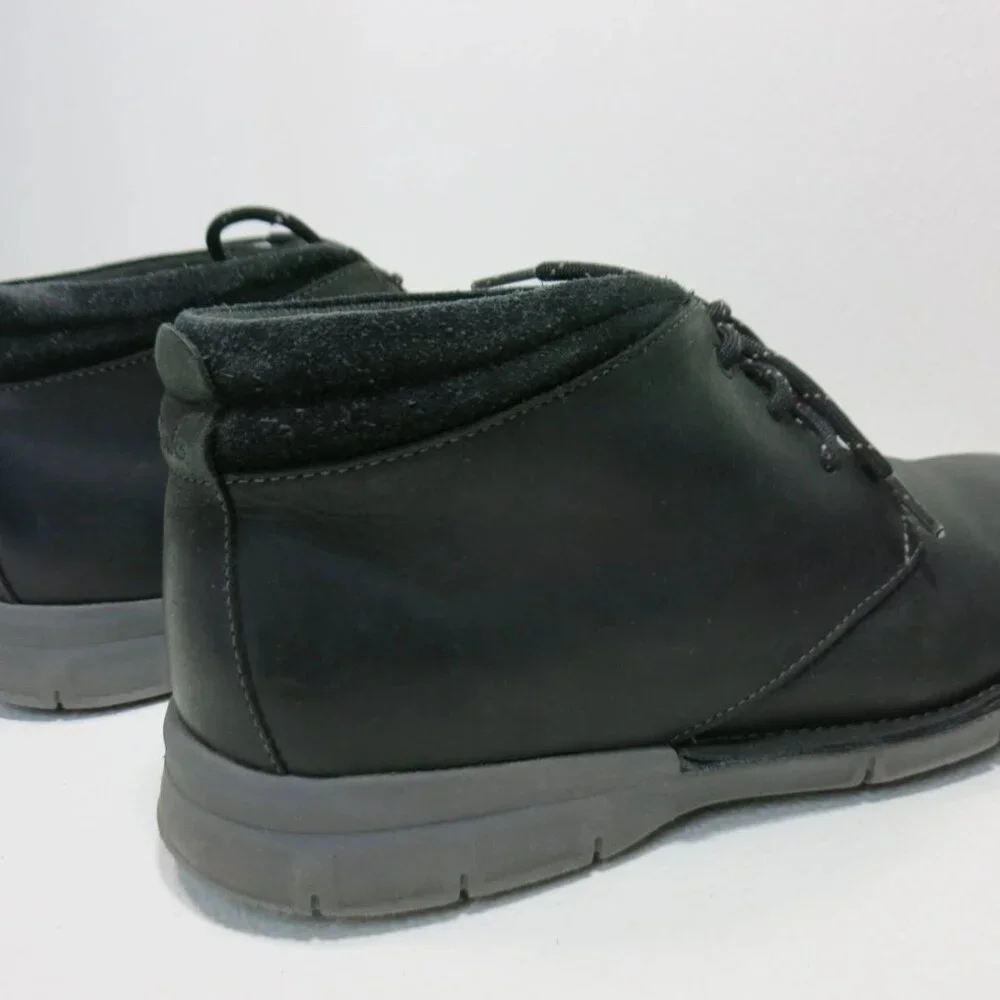 Clarks Nubuck Leather Chukka Boots Casual Dress Shoes Men's Footwear Botas Sz 12